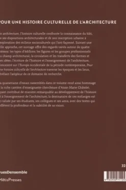 Pour une histoire culturelle de l'architecture. Essais offerts à Anne-Marie Châtelet, Shahram Abadie