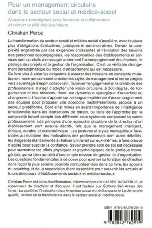 Pour un management circulaire dans le secteur social et médico-social, Christian Peroz