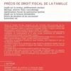 Précis de droit fiscal de la famille. 21e édition, Frédéric Douet