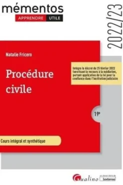 Procédure civile. Edition 2022-2023, Natalie Fricero