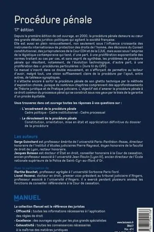 Procédure pénale. 17e édition, Serge Guinchard
