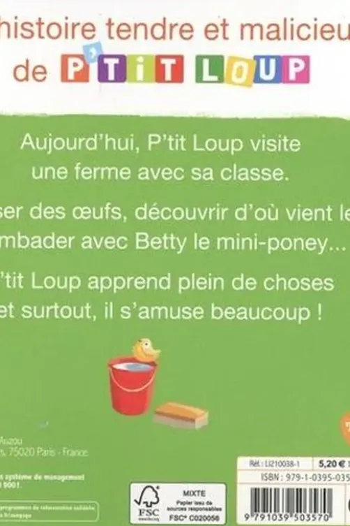 P'tit Loup : P'tit loup visite une ferme, Orianne Lallemand