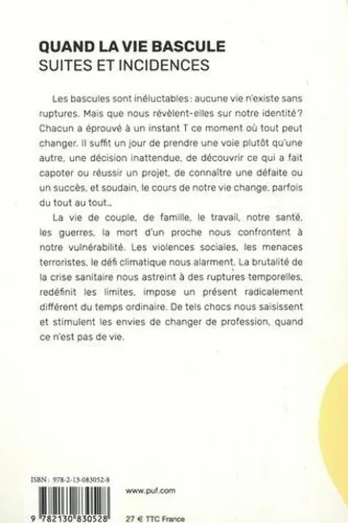 Quand la vie bascule... . Suites et incidences, Muriel Flis-Trèves