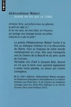 Quand on n'a que la terre. Et autres recueils, Abdourahman Waberi