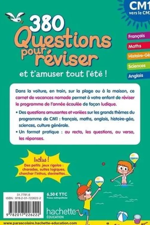 380 questions pour réviser CM1 vers le CM2. Avec un crayon, Michèle Lecreux