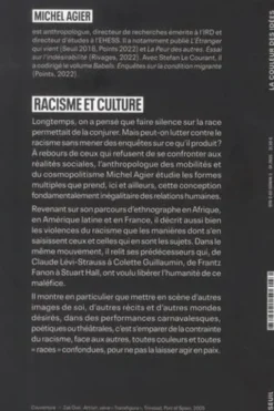 Racisme et culture. Explorations transnationales, Michel Agier