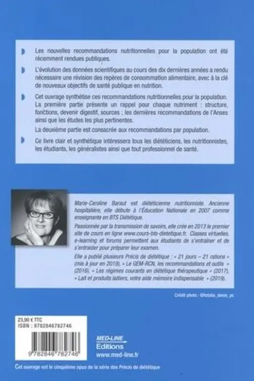 Recommandations nutritionnelles pour la population - RNP, Marie-Caroline Baraut