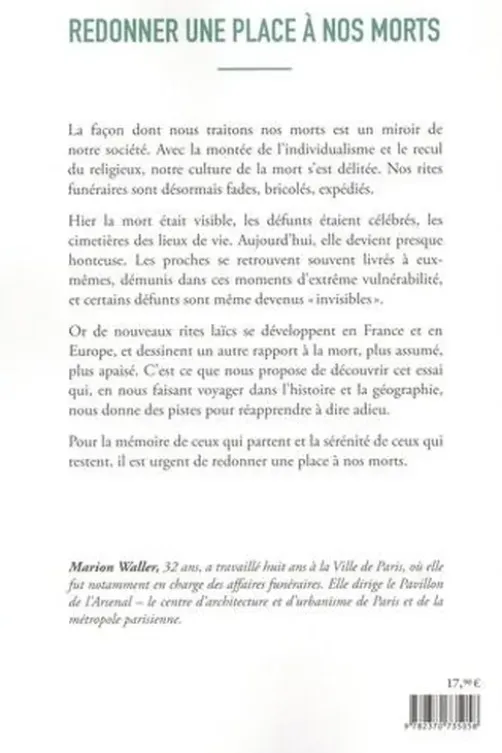 Redonner une place à nos morts, Marion Waller