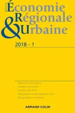 Revue d'économie régionale et urbaine N° 1/2018, Anonyme