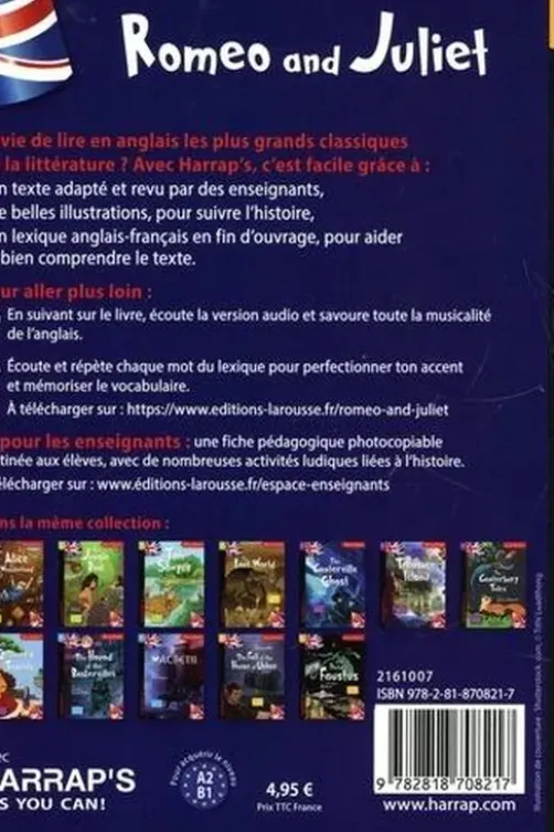 Romeo and Juliet. Edition en anglais, William Shakespeare