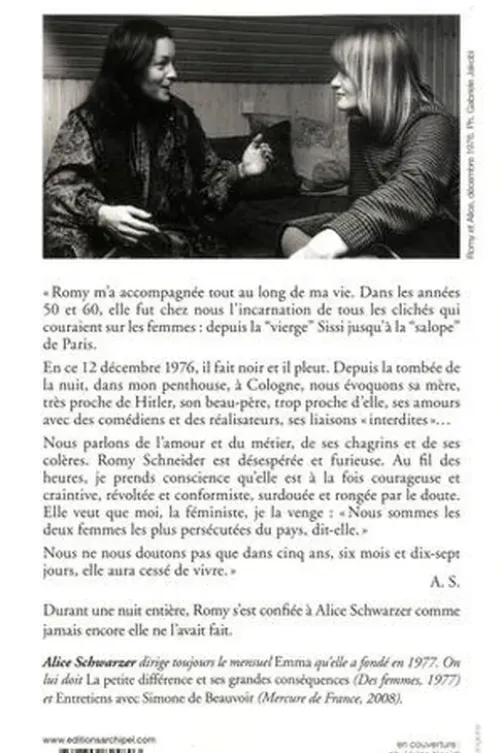 Romy Schneider intime, Alice Schwarzer
