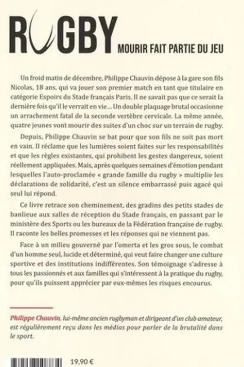 Rugby : mourir fait partie du jeu, Philippe Chauvin