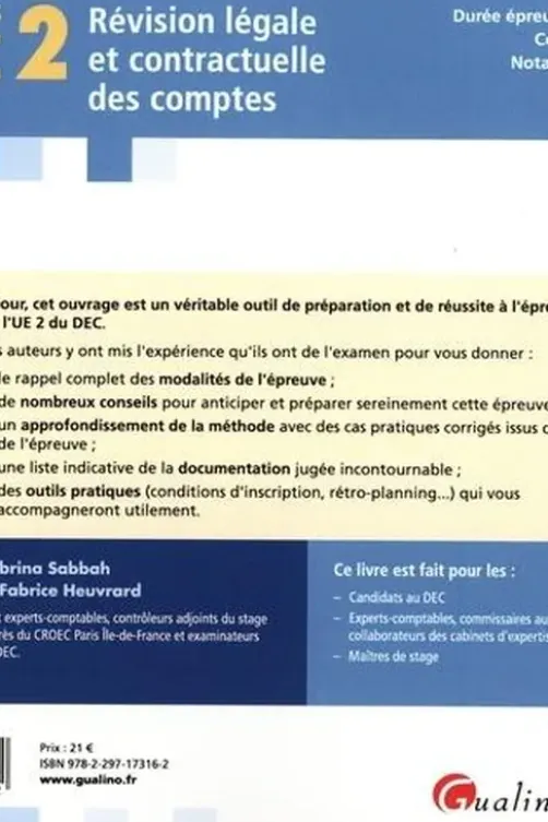Révision légale et contractuelle des comptes. Edition 2022, Sabrina Sabbah