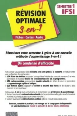 Révision optimale 3-en-1 Semestre 1 IFSI. Fiches - Cartes - Audio, Julie Violet