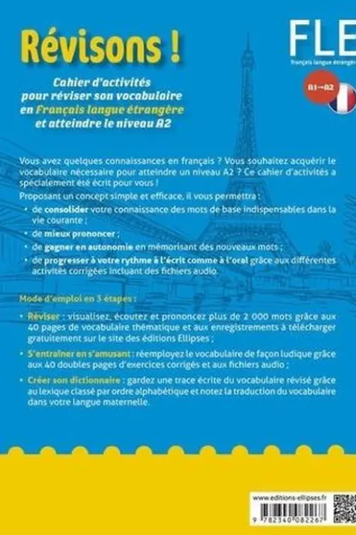 Révisons ! FLE A1-A2. Cahier d'activités pour réviser son vocabulaire en Français langue étrangère et atteindre le niveau A2, Tifany Bourdeau