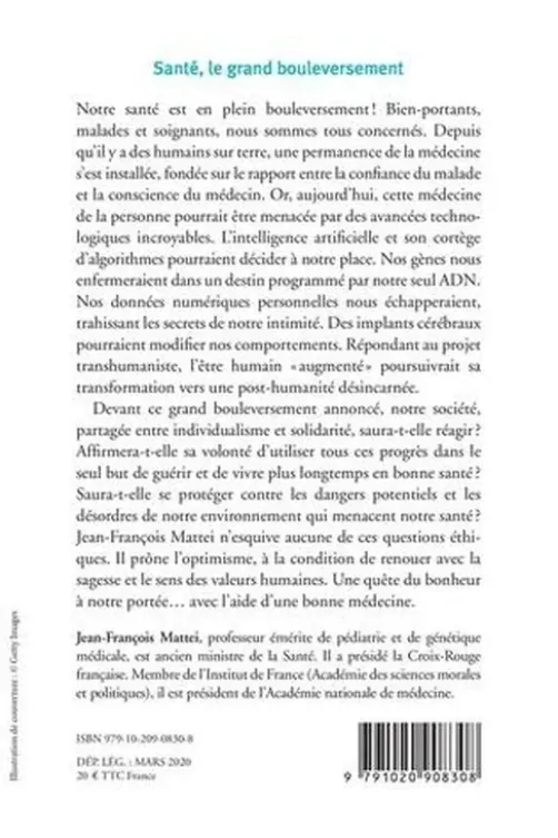 Santé. Le grand bouleversement, Jean-François Mattéi