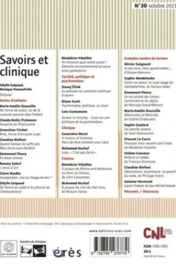 Savoirs et clinique N° 30 : Envies d'enfants, Geneviève Morel