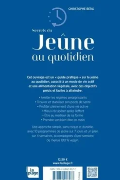Secrets du jeûne au quotidien. Principes, bienfaits et programmes personnalisés, Christophe Berg