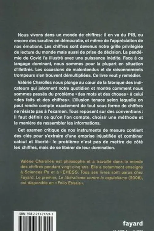 Se libérer de la domination des chiffres, Valérie Charolles