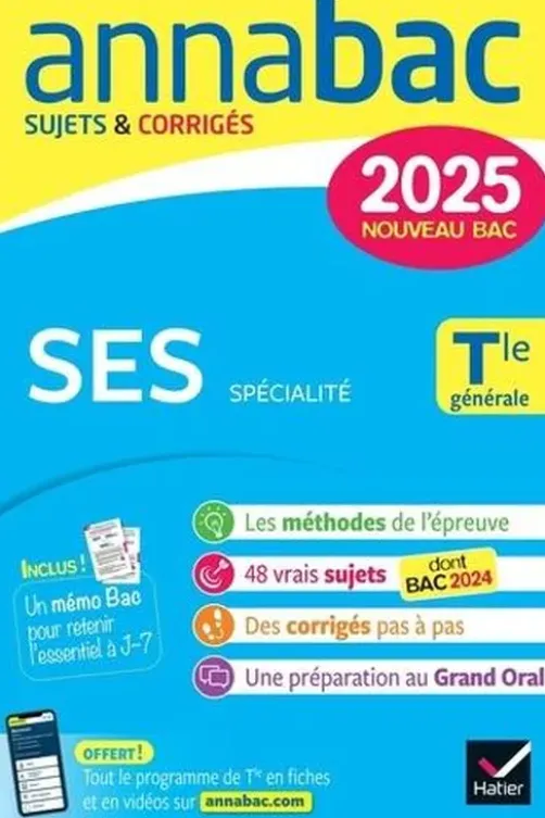 SES spécialité Tle générale. Sujets & Corrigés, Edition 2025, Thomas Dautais