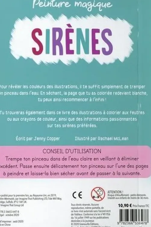 Sirènes. Avec un pinceau inclus !, Jenny Copper