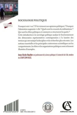 Sociologie politique. Comportements, acteurs, organisations, 2e édition, Anne-Cécile Douillet