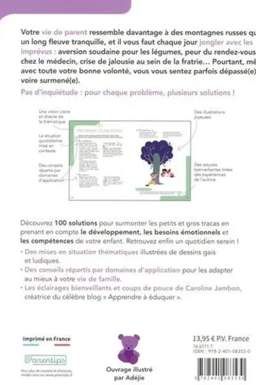 100 solutions pour rendre votre quotidien plus serein. 2-8 ans, Caroline Jambon