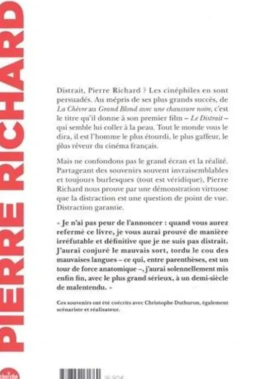 Souvenirs d'un distrait, Pierre Richard