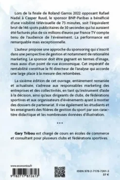 Sponsoring sportif. 6e édition, Gary Tribou