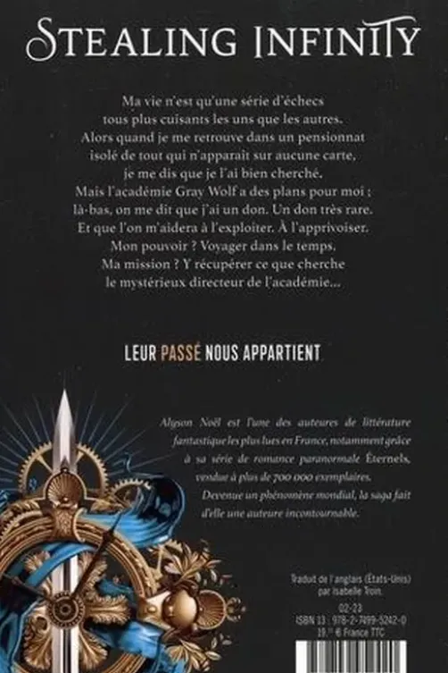 Stealing infinity Tome 1 : Leur passé nous appartient, Alyson Noël