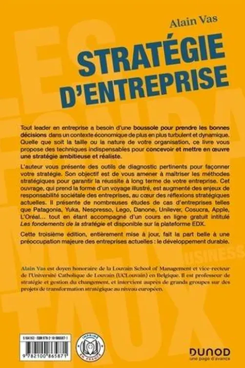 Stratégie d'entreprise. Voyage illustré, 3e édition, Alain Vas