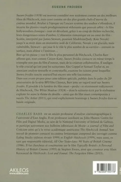 Sueurs froides. 2e édition, Charles Barr
