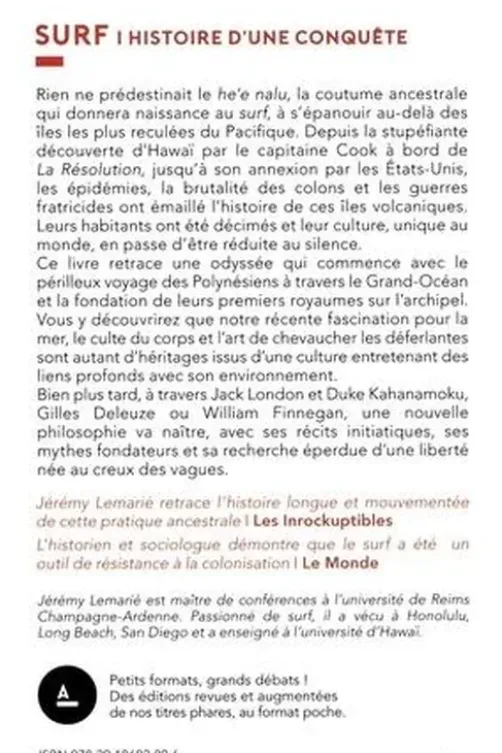 Surf. Histoire d'une conquête, Jérémy Lemarié