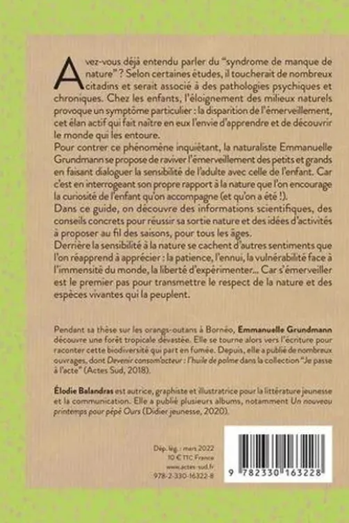 S'éveiller à la nature avec un enfant, Emmanuelle Grundmann