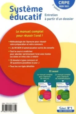 Système éducatif. Entretien à partir d'un dossier, Edition 2020-2021, Marc Loison