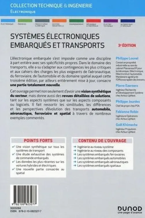 Systèmes électroniques embarqués et transports. Automobile, ferroviaire, aéronautique et espace, 3e édition, Philippe Louvel