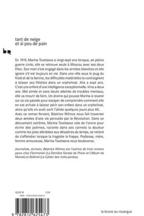 Tant de neige et si peu de pain, Béatrice Wilmos