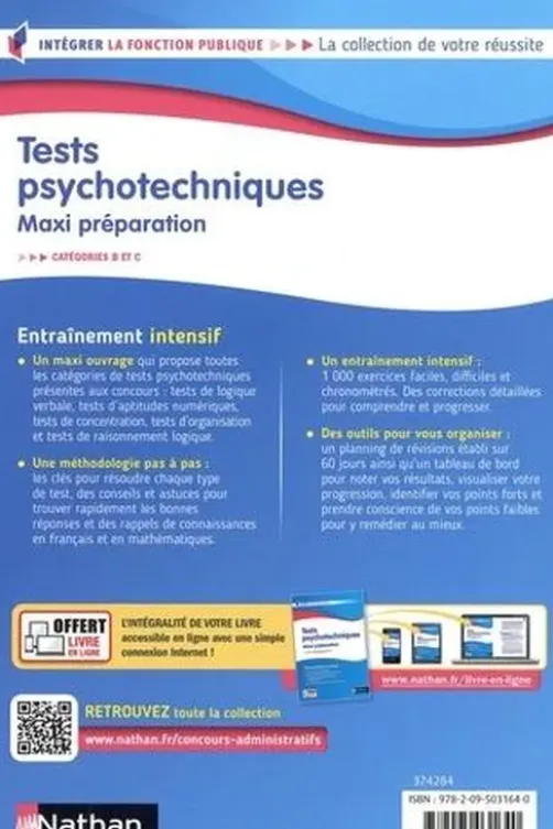 Tests psychotechniques. Maxi préparation Catégories B et C, Elisabeth Simonin
