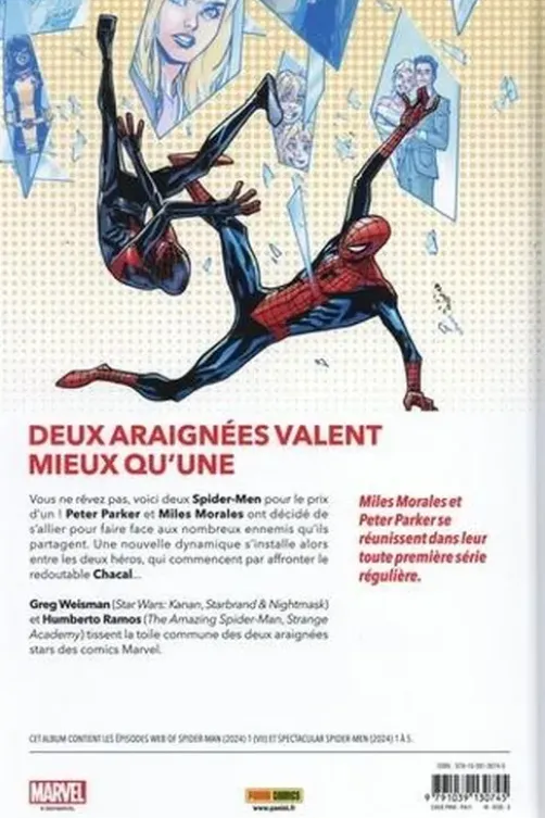 The Spectacular Spider-Men Tome 1 : Arachnobatiques, Greg Weisman