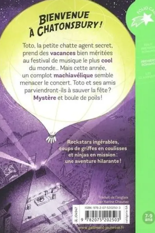 Toto Ninja chat : Toto Ninja chat et le concert de l'enfer, Dermot O'Leary