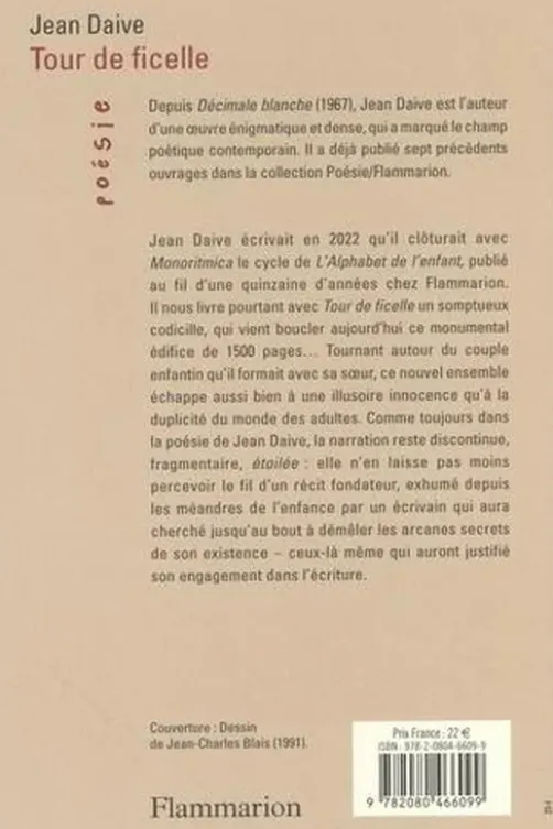 Tour de ficelle, Jean Daive