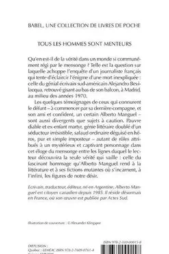 Tous les hommes sont menteurs, Alberto Manguel
