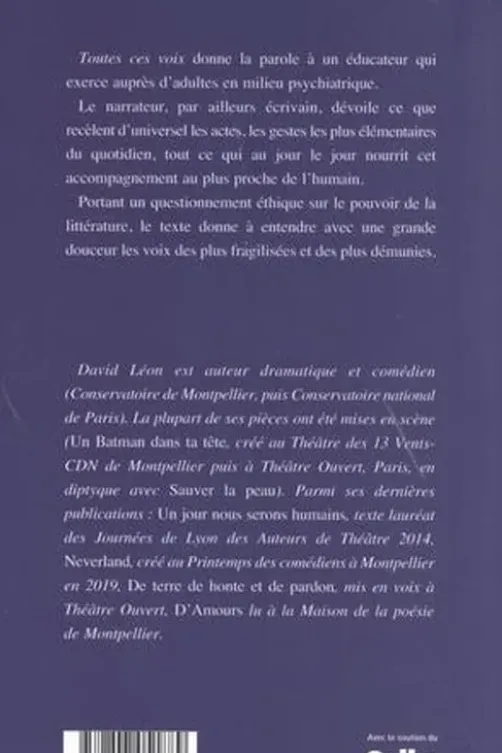 Toutes ces voix, David Léon
