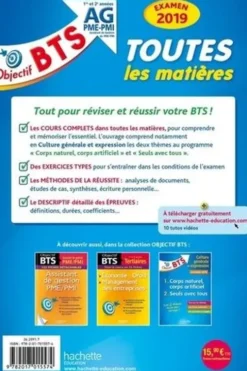 Toutes les matières AG PME-PMI 1re et 2e années. Edition 2019, Jacqueline Thédié