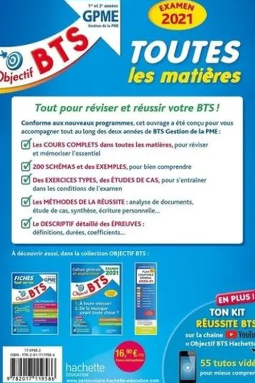 Toutes les matières BTS 1re et 2e année GPME. Gestion de la PME, Edition 2021, Jacqueline Thédié