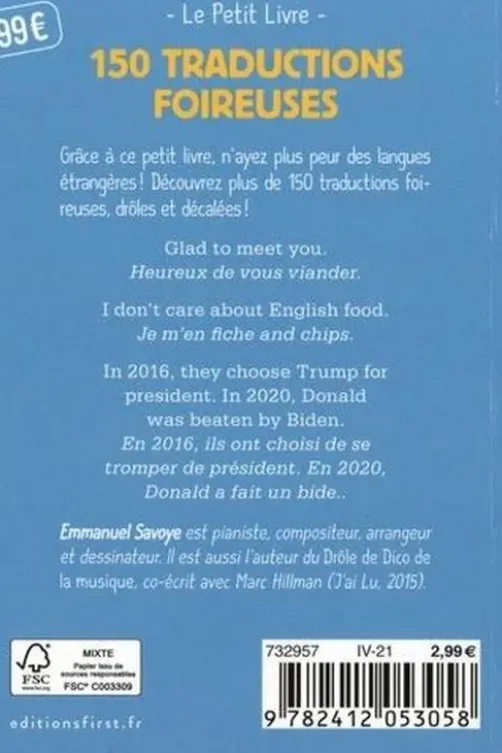 150 traductions foireuses, Emmanuel Savoye