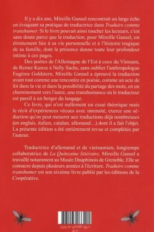 Traduire comme transhumer. Edition revue et augmentée, Mireille Gansel