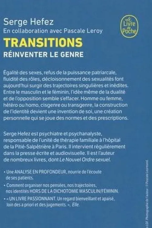 Transitions. Réinventer le genre, Serge Hefez