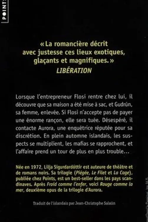 Trilogie d'Aurora Tome 2 : Rouge comme la mer, Lilja Sigurdardóttir