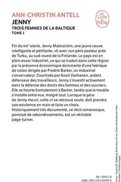 Trois femmes de la Baltique Tome 1 : Jenny, Ann-Christin Antell